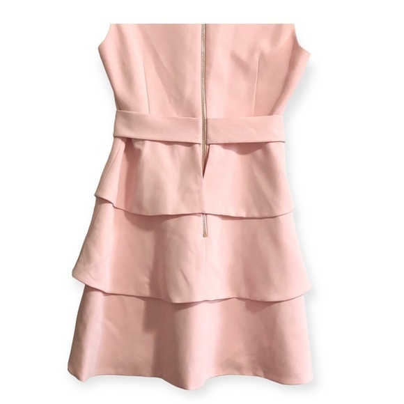Ted Baker Reinah Sleeveless Tiered Pink Mini Dress Size 4(L) - Picture 8 of 16